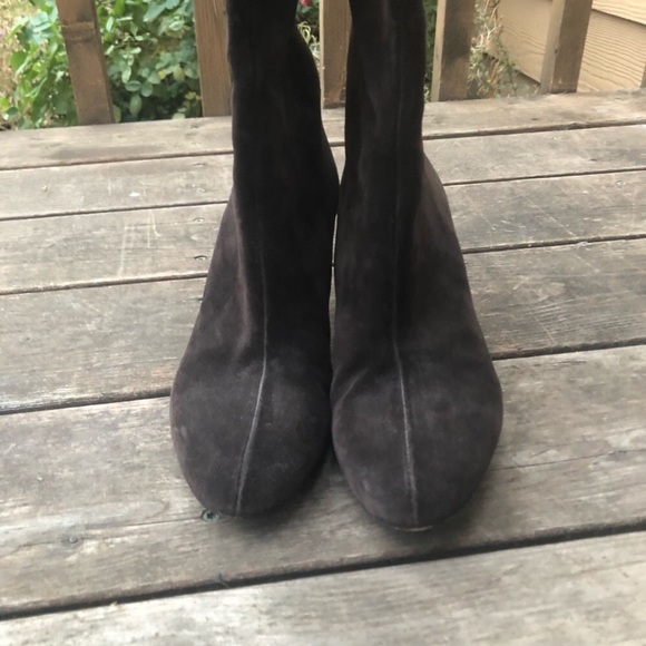 Gucci Authentic brown suede gold chain knee high - Picture 6 of 9